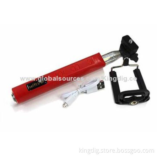 Bluetooth extensible monopod for iOS and Android cellphone and pad